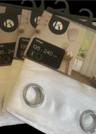 Lot de 4 Voilages Blancs – 135x240 cm – Neufs, merk: Kokoon, staat: Nieuw met prijskaartje, maat: 150 cm - 199 cm, € 28,00, € 30,10 inclusief Kopersbescherming