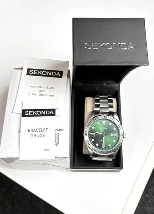 Sekonda Men’s Green face watch 40MM, brand: Sekonda, condition: Very good, size: 39–42 mm, £60.00, £63.70 includes Buyer Protection