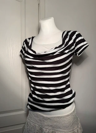 Y2K style striped double layer t shirt blouse top, brand: Vintage Dressing, condizioni: Ottime, taglia: S / IT 40 / EU 36, €14.50, €15.93 include la Protezione acquisti