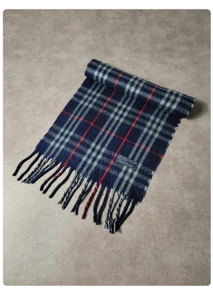 Écharpe Burberry London bleue marine à cadrillage en laine - #E017, marque: Burberry, état: Très bon état, 24,49 €, 26,41 € Protection acheteurs incluse