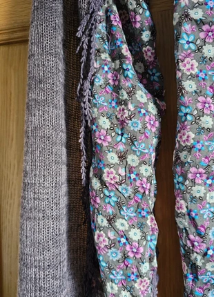 New Without Tags Ladies Mauve/Grey Knitted & Floral scarf, condition: New without tags, £2.00, £2.80 includes Buyer Protection