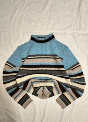 Vintage y2k stripes sweater knit boxy fit wool mixture embroidered logo Hawaii american, marca: Vintage Dressing, estado: Muy bueno, tamaño: S / 36 / 8, 10,00 €, 11,20 € Protección al comprador incluida
