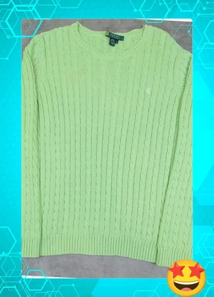 Pull vert clair crewneck torsadé coton marque Lauren Ralph Lauren taille 1X (XL) femme, marque: Lauren Ralph Lauren, état: Très bon état, taille: XL / 42 / 14, 24,00 €, 25,90 € Protection acheteurs (Pro) incluse