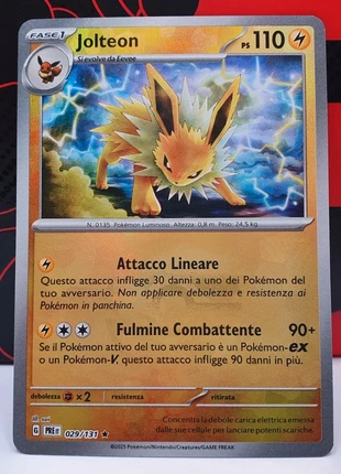 Carta pokemon 029/131 Jolteon Poke Ball Reverse Evoluzioni Prismatiche Ita, marque: Pokémon, état: Neuf avec étiquette, 8,00 €, 9,10 € Protection acheteurs incluse
