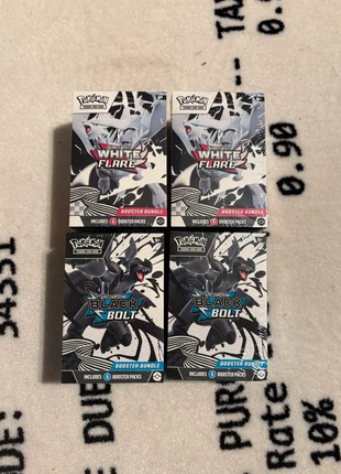 Pokemon black bolt & white flare booster bundles, merk: Pokémon, staat: Nieuw met prijskaartje, € 45,00, € 47,95 inclusief Kopersbescherming