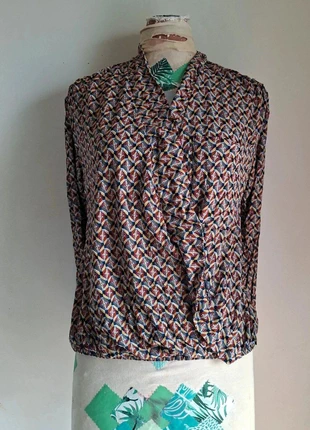 Blouse imprimée- chic et légère, parfait pour le bureau, Promod, en très bon état, taille L, brand: Boutique Parisienne, condizioni: Ottime, taglia: L / IT 44 / EU 40, €11.90, €13.20 include la Protezione acquisti