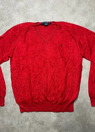 Col V Ralph Lauren rouge XL Femme, marca: Ralph Lauren, estado: Muito bom, tamanho: XL / 42 / 14, €35.00, €37.45 inclui Proteção do Comprador Pro