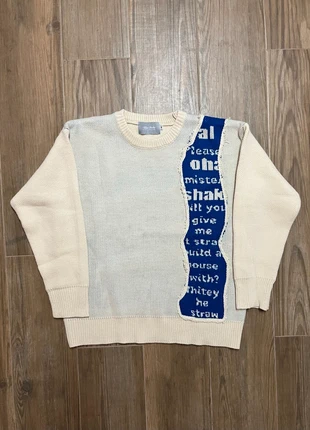 Jersey beige unisex con diseño asimétrico y panel azul – Talla M, marque: aloha fhaka, état: Neuf sans étiquette, taille: M, 21,97 €, 23,77 € Protection acheteurs incluse