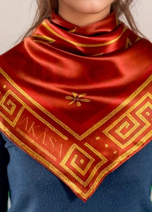 Foulard soie 88 cm – Imix, Le Crocodile – Maya Tzolk’in | AKÅSA Biarritz, brand: AKASABiarritz, condition: New with tags, €49.90, €53.10 includes Buyer Protection Pro