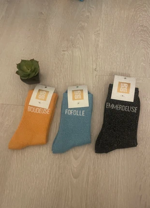 Lot de 3 paires de chausettes à paillettes, brand: woom, condition: New with tags, size: One size, €16.80, €18.34 includes Buyer Protection
