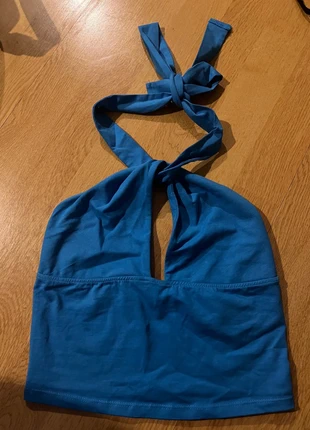 Haut bleu, marque: Bershka, état: Neuf sans étiquette, taille: M / 38 / 10, 4,00 €, 4,90 € Protection acheteurs incluse