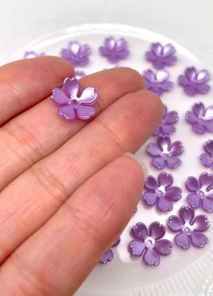 45 perles fleurs en acrylique 15 mm, condizioni: Ottime, €2.20, €3.01 include la Protezione acquisti