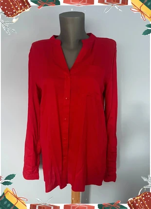 Chemise rouge unie Primark taille 42 – manches longues – look chic & tendance, brand: Primark, condition: Very good, size: XL / 42 / 14, €3.98, €4.88 includes Buyer Protection Pro