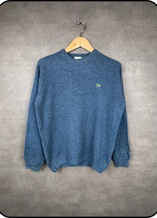 Pull Lacoste bleu en pure laine vierge Woolmark, col rond, taille XL, brand: Lacoste, condition: Very good, size: XL, €39.99, €42.69 includes Buyer Protection