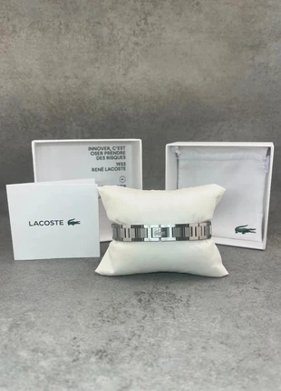 Bracelet Lacoste Metropole argenté / Pulsera Lacoste Metropole plateada, marque: Lacoste, état: Neuf sans étiquette, 18,00 €, 19,60 € Protection acheteurs incluse