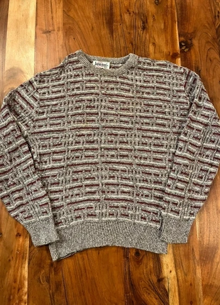 Pull ethnique papy Vintage Crewneck Hiver Knitwear Crazy y2k Blanc USA XL, brand: Vintage Dressing, condition: Very good, size: XL, €19.90, €21.60 includes Buyer Protection Pro