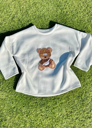 Sudadera blanca osito, marca: Local, estado: Nuevo con etiquetas, tamaño: Talla única, 21,95 €, 23,75 € Protección al comprador incluida