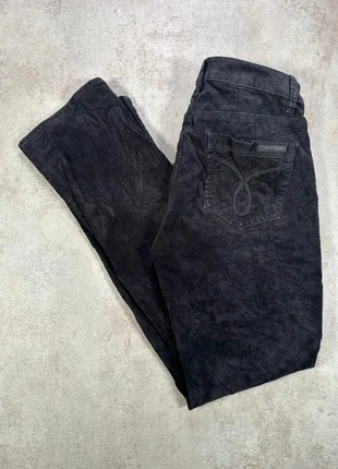 Pantalon Vintage En Velours Côtelé / Corduroy Calvin Klein noir denim droit taille 6, marca: Calvin Klein, estado: Muito bom, tamanho: M / 38 / 10, €11.00, €12.25 inclui Proteção do Comprador Pro