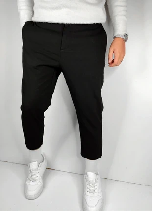 Pantalon de costume skinny cropped fit noir Bershka T.42, marque: Bershka, état: Très bon état, taille: L, 15,00 €, 16,45 € Protection acheteurs (Pro) incluse