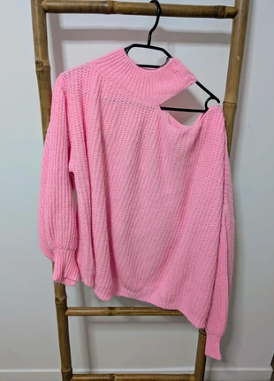 🌸 Femme 🌸 Pull rose asymétrique – Taille unique (36 à 40) Très bon état, brand: Made In Italy, condizioni: Ottime, taglia: S / IT 40 / EU 36, €12.00, €13.30 include la Protezione acquisti