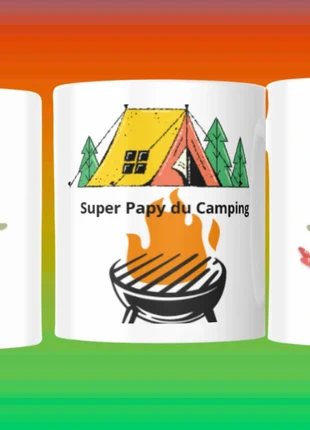 Mug Super Papy Du Camping, marque: Tendance, état: Très bon état, 7,90 €, 9,00 € Protection acheteurs incluse
