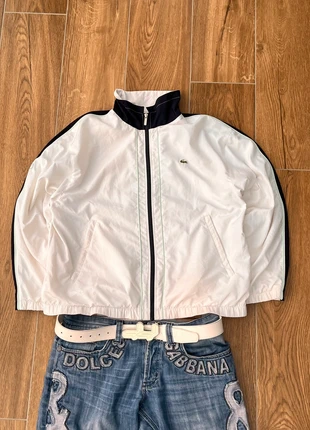 Lacoste Vintage Zip Track Jacket | Größe L | White | Y2K Pashanim Style | 358, brand: Lacoste, condizioni: Buone, taglia: L, €34.95, €37.40 include la Protezione acquisti