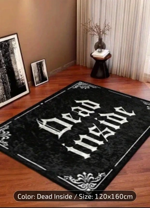 Black gothic floor mat, brand: NO LABEL, condition: New with tags, £20.00, £21.70 includes Buyer Protection