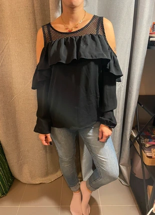 Chemisier noir, brand: J&H Fashion, condition: Very good, size: S / 36 / 8, €1.00, €1.75 includes Buyer Protection