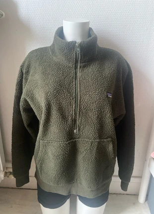 Pull Polaire fleece patagonia 1/2 zip kaki xl, marque: Patagonia, état: Très bon état, taille: XL / 42 / 14, 55,00 €, 58,45 € Protection acheteurs incluse