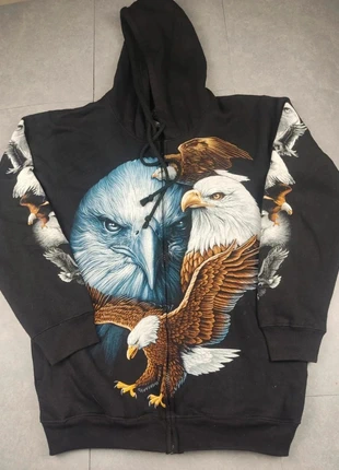 Sweat à capuche rock eagle motif aigle taille M, marke: Vintage Dressing, zustand: Sehr gut, größe: M / 38 / 10, 20,00 €, 21,70 € beinhaltet Vinted-Käuferschutz Pro