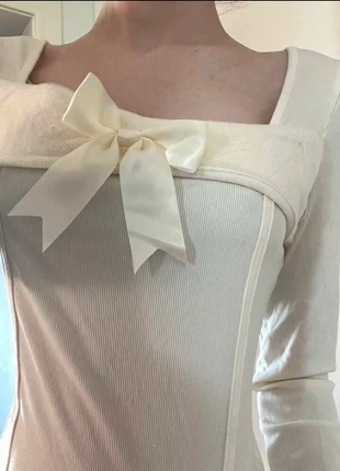 Tshirt white ribbon coquette, marca: COQUETTE, estado: Muy bueno, tamaño: M / 38 / 10, 10,00 €, 11,20 € Protección al comprador incluida