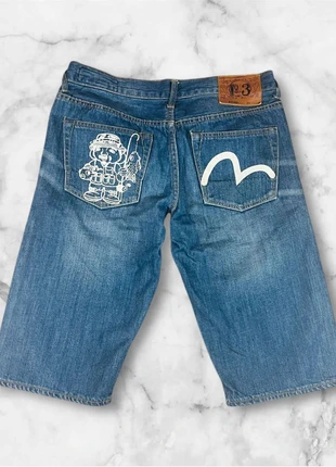 Short En Jean EVISU Vintage Y2K Modèle No.3 2008S Brodé Pêcheur – Taille 30/FR40, marca: Evisu, estado: Muy bueno, tamaño: W30 | ES 40, 124,90 €, 131,85 € Protección al comprador Pro incluida