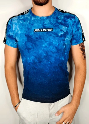 T-shirt bleu noir print Hollister T.XS, brand: Hollister, condition: Very good, size: XS, €10.00, €11.20 includes Buyer Protection Pro
