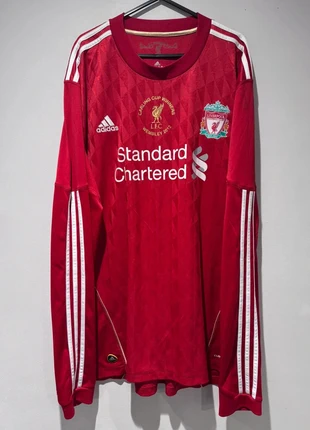Liverpool 2010/11 home long sleeve Carling Cup football shirt, brand: adidas, condition: Very good, size: XXL, £75.00, £79.45 includes Buyer Protection