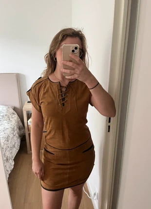 Robe marron en cuir de chèvre Version Orignale, marke: Version Originale, zustand: Sehr gut, größe: XS / 34 / 6, 65,00 €, 68,95 € inklusive Vinted-Käuferschutz