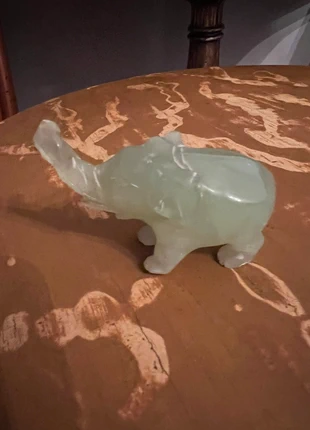 Elefantino di giada verda, marque: Vintage, état: Neuf sans étiquette, 5,00 €, 5,95 € Protection acheteurs incluse