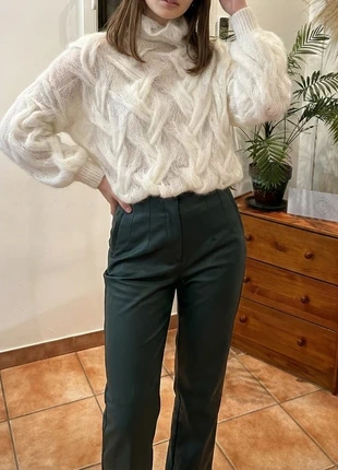 Pull Torsadé Doux Écru Taille S – Style Cocooning / Hiver, marca: morla, estado: Muy bueno, tamaño: S / 36 / 8, 54,90 €, 58,35 € Protección al comprador incluida