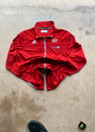 Sudadera de cremallera Adidas Roja / M-L, marque: adidas, état: Très bon état, taille: L, 24,50 €, 26,43 € Protection acheteurs incluse
