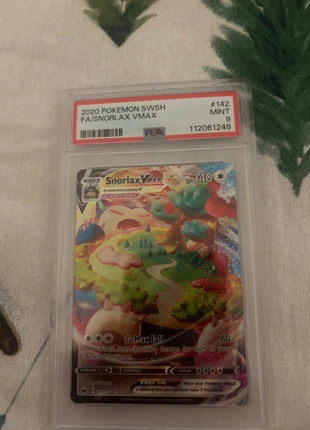 PSA 9 2020 Pokemon SWSH FA/snorlax vmax, brand: Pokémon, condition: New without tags, €55.00, €58.45 includes Buyer Protection