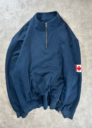 Sweat 1/4 zip bleu marine drapeau Canada M, marque: Vintage Dressing, état: Très bon état, taille: M, 10,00 €, 11,20 € Protection acheteurs incluse