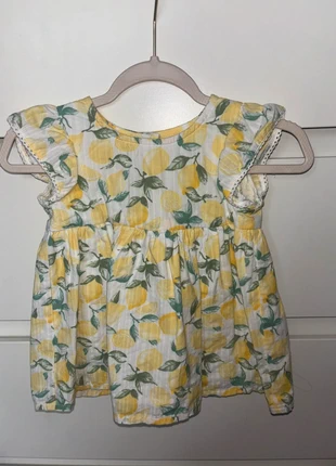 Baby girl lemon print dress, brand: Fred & Flo, condition: Very good, size: Up to 1 month / 50 cm, £1.00, £1.38 includes Buyer Protection