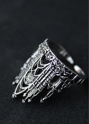 Bague réglable y2k médiévale cathédrale, condition: Very good, size: Adjustable, €15.00, €16.45 includes Buyer Protection