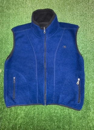 Champion – Gilet polaire vintage sans manches – Bleu – Taille L/XL, merk: Champion, staat: Heel goed, maat: L, € 18,00, € 19,60 inclusief Kopersbescherming