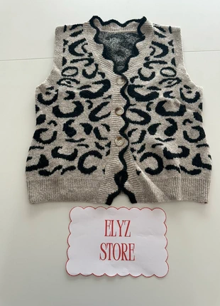 Gilet en tricot léopard, marque: Boutique indépendante, état: Neuf avec étiquette, taille: M / 38 / 10, 22,00 €, 23,80 € Protection acheteurs incluse
