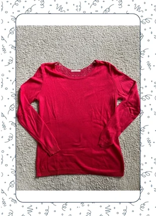 Pull léger Camaïeu rose fuchsia dentelle dans le dos taille M, brand: Camaïeu, condition: Very good, size: M / 38 / 10, €8.00, €9.10 includes Buyer Protection