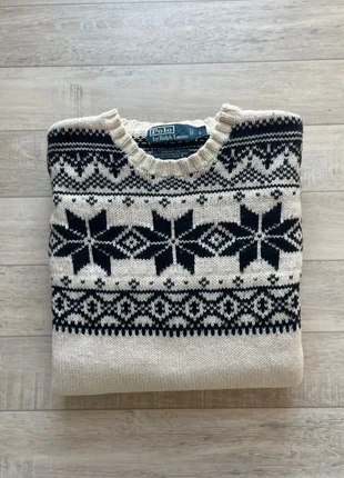 Pull cachemire Ralph Lauren maglione vintage couleur blanc/noir taille L, marke: Ralph Lauren, zustand: Sehr gut, größe: L / 40 / 12, 90,00 €, 95,20 € inklusive Vinted-Käuferschutz