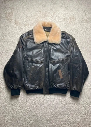 Blouson cuir Aviateur style Top Gun Redskins cuir marron Taille XL homme, marca: Redskins, estado: Muito bom, tamanho: XL, €134.00, €141.40 inclui Proteção do Comprador