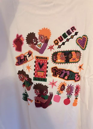 BNWT Lucy & Yak Benny Tee – Amanda Lobos Pride Print, Organic Cotton, brand: Lucy & Yak, condition: New with tags, size: L / UK 16-18, £19.50, £21.18 includes Buyer Protection