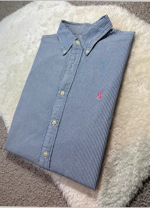 Chemise Ralph Lauren rayée bleu & blanc 411N, brand: Ralph Lauren, condizioni: Discrete, taglia: L, €22.50, €24.33 include la Protezione acquisti Pro