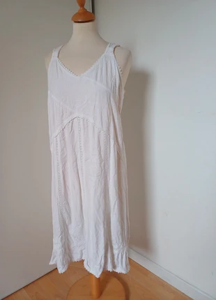 Robe blanche bohème brodée, marca: Vintage Dressing, estado: Muy bueno, tamaño: M / 38 / 10, 12,00 €, 13,30 € Protección al comprador incluida